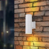 LAMPE MURALE EN ALUMINIUM 2XGU10 BLANC IP54