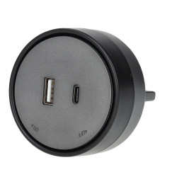 Enchufe USB A+C para Carril 3.1A