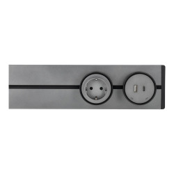 Carril Enchufes Deslizantes 100cm