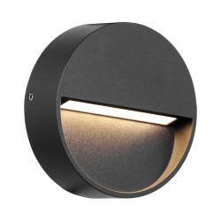 Baliza LED Exterior 3W Superficie Pared Circular - Serie Zero