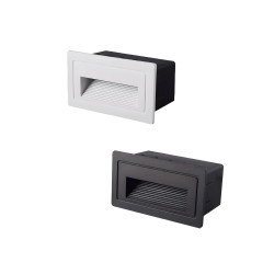Baliza LED Exterior 3W Embutida Horizontal