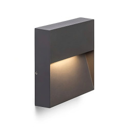 Balise LED Extérieure 3W Surface Mur Carrée