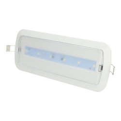 Luminária de Emergência LED 3W Permanente / Não Permanente com Auto-teste