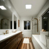 Downlight panel 18W cuadrado PLATA