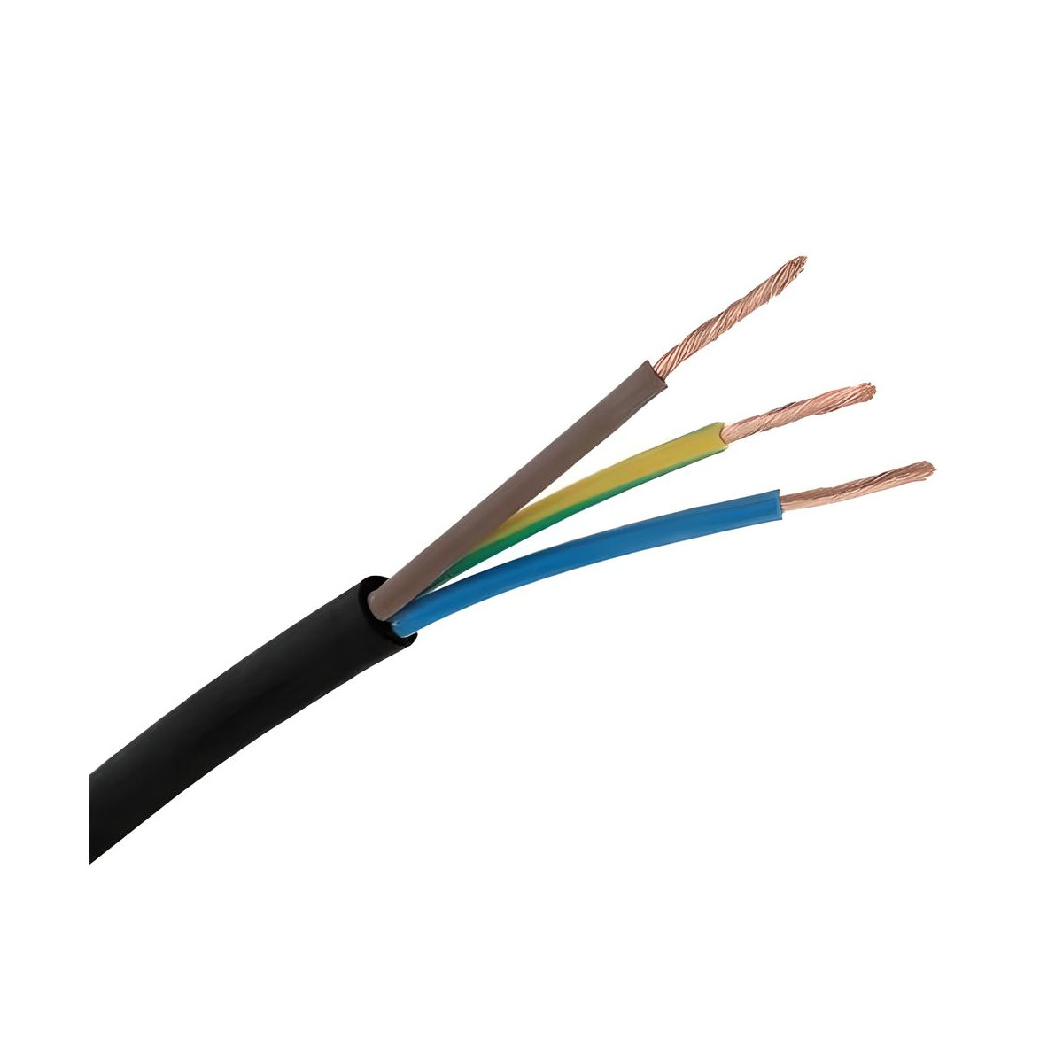 Manguera eléctrica 3x2,5mm² RV-K 0,6/1kV 50m