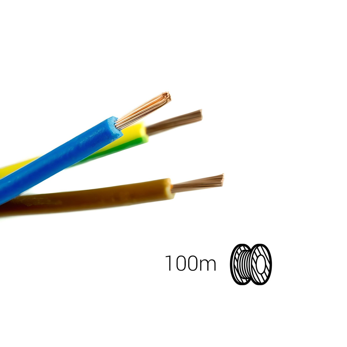 Cabo sem halogéneo 2,5mm² H07Z1-K 100m
