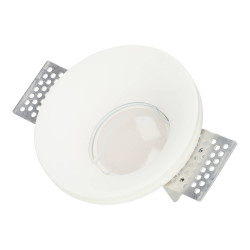 Aro Downlight Integración Escayola/Pladur Ø100mm para Bombilla GU10