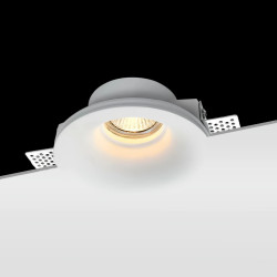 Aro Downlight Integración Escayola/Pladur Ø100mm para Bombilla GU10