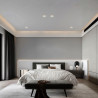 Ø100mm plasterboard recessed downlight ring for GU10 bulbs
