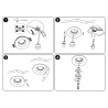 Aro Downlight Integración Escayola/Pladur Ø100mm para Bombilla GU10