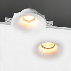 Ø130mm plasterboard recessed downlight ring for GU10 bulbs