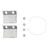 Aro Downlight Integración Escayola/Pladur 100x100mm para Bombilla GU10