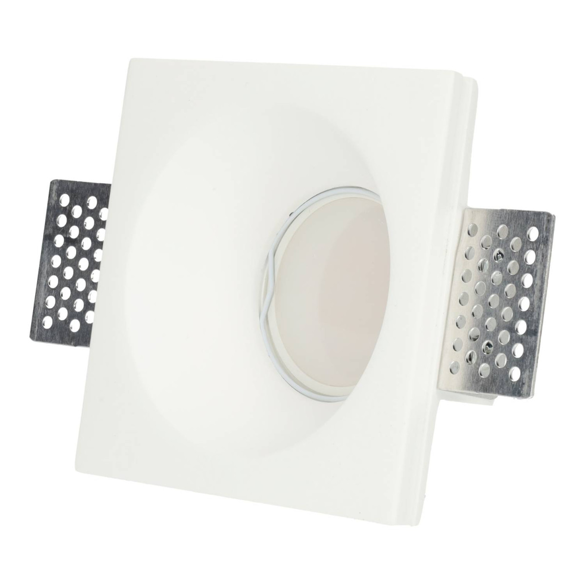 Aro Downlight Integración Escayola/Pladur 100x100mm para Bombilla GU10