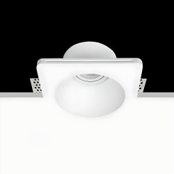 Aro Downlight Integración Escayola/Pladur 100x100mm para Bombilla GU10