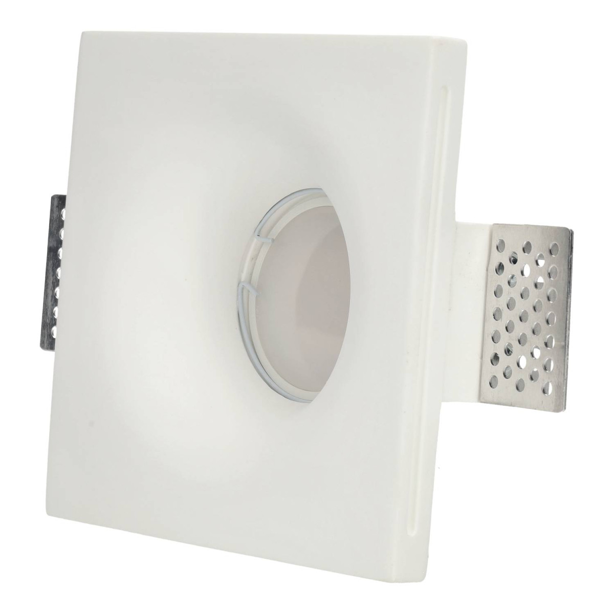 120x120mm plasterboard recessed downlight ring for GU10 bulbs