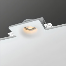 120x120mm plasterboard recessed downlight ring for GU10 bulbs
