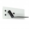 Aplique pared LED 7+3W con USB izquierda