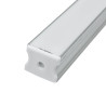 Perfil tira led alumínio retangular 1m 19 x 19 x 2000 milímetros