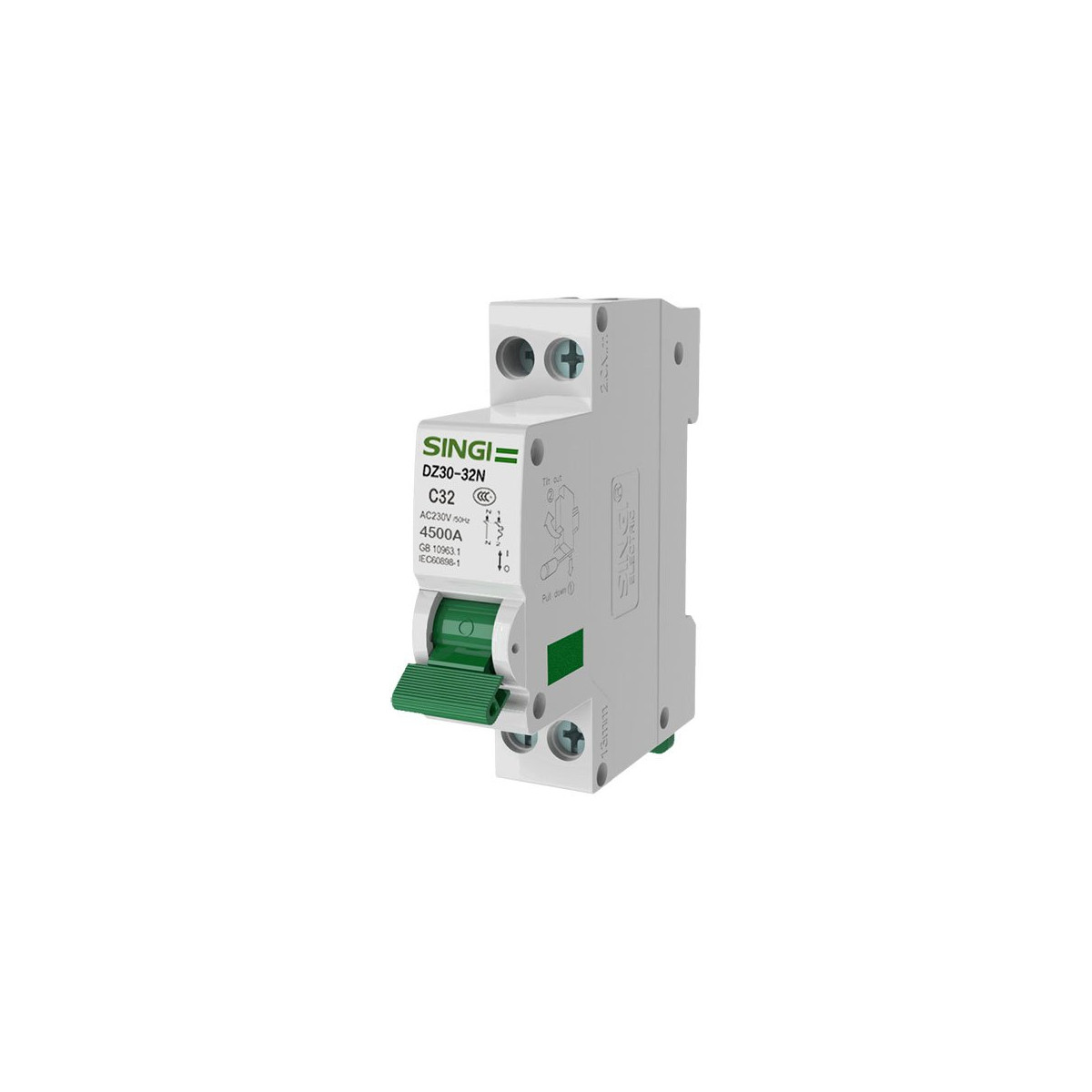 Circuit breaker 1P+N 4,5kA