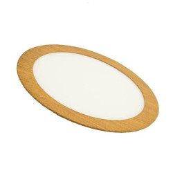Downlight panel 12W redondo MADERA