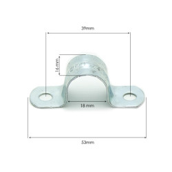 1/2" steel saddle