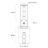 Bracket for streetlight LED lamps