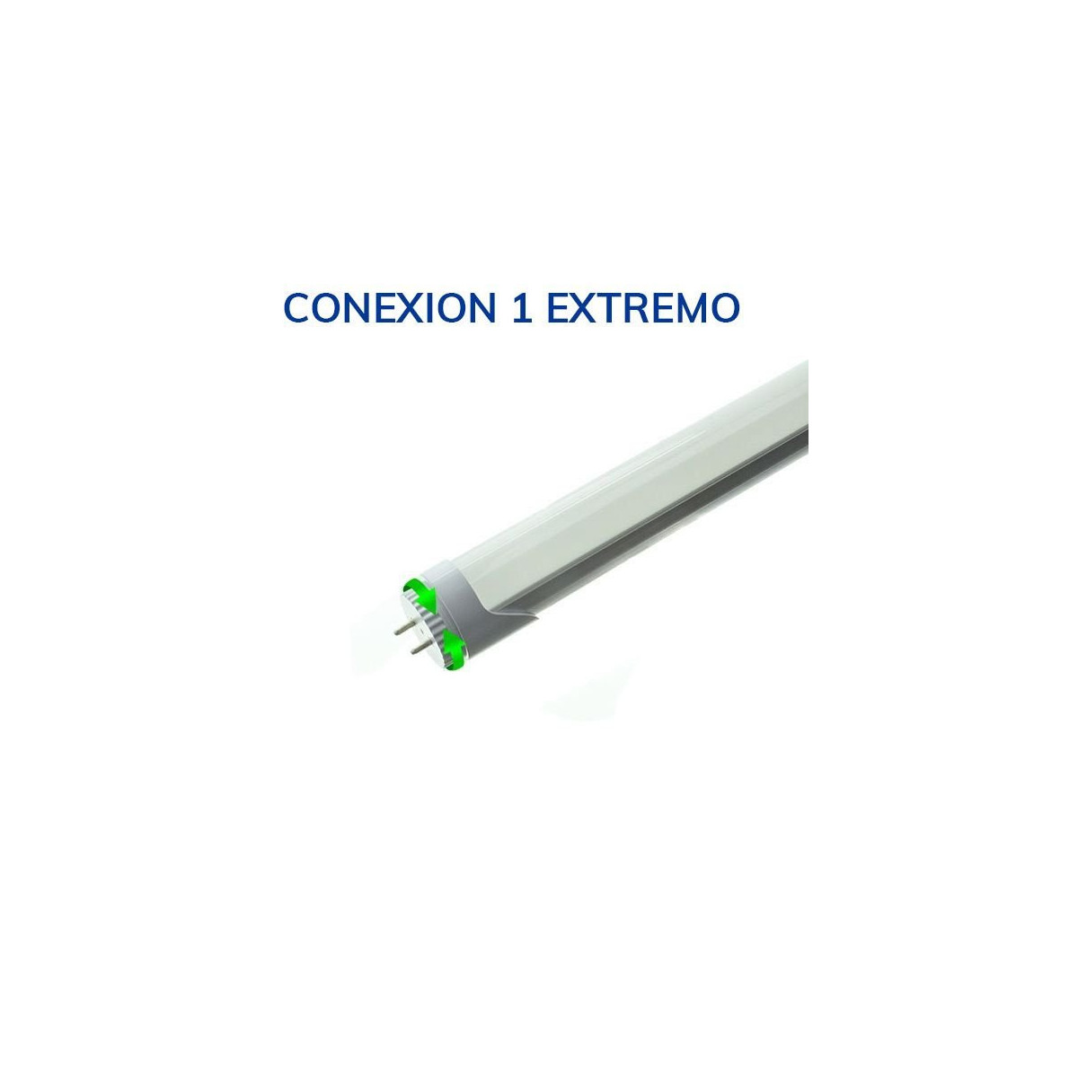 Tubo LED T8 18W. Aluminio, conexión un lateral