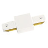 Unión recta carril PVC color blanco