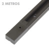 Carril focos led PVC negro 2 metros