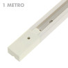 Carril focos led PVC blanco 1 metro
