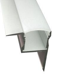 Perfil aluminio tira led 2 m para falso techo