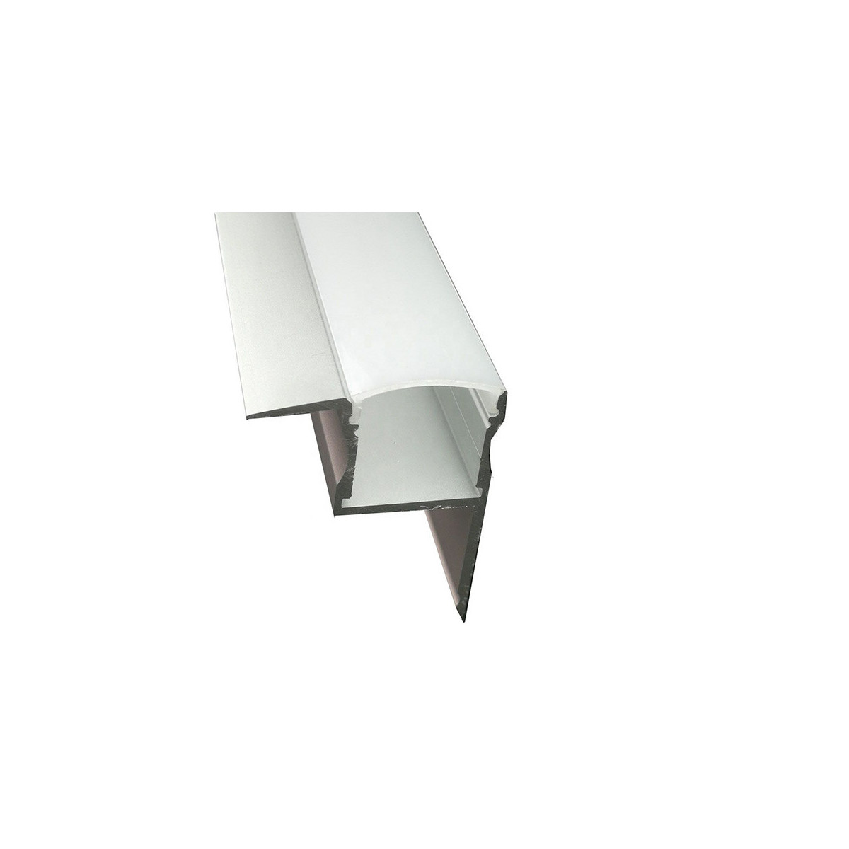Perfil aluminio tira led 2 m para falso techo