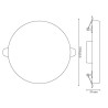 Downlight Led 22W sem borda - ajustável