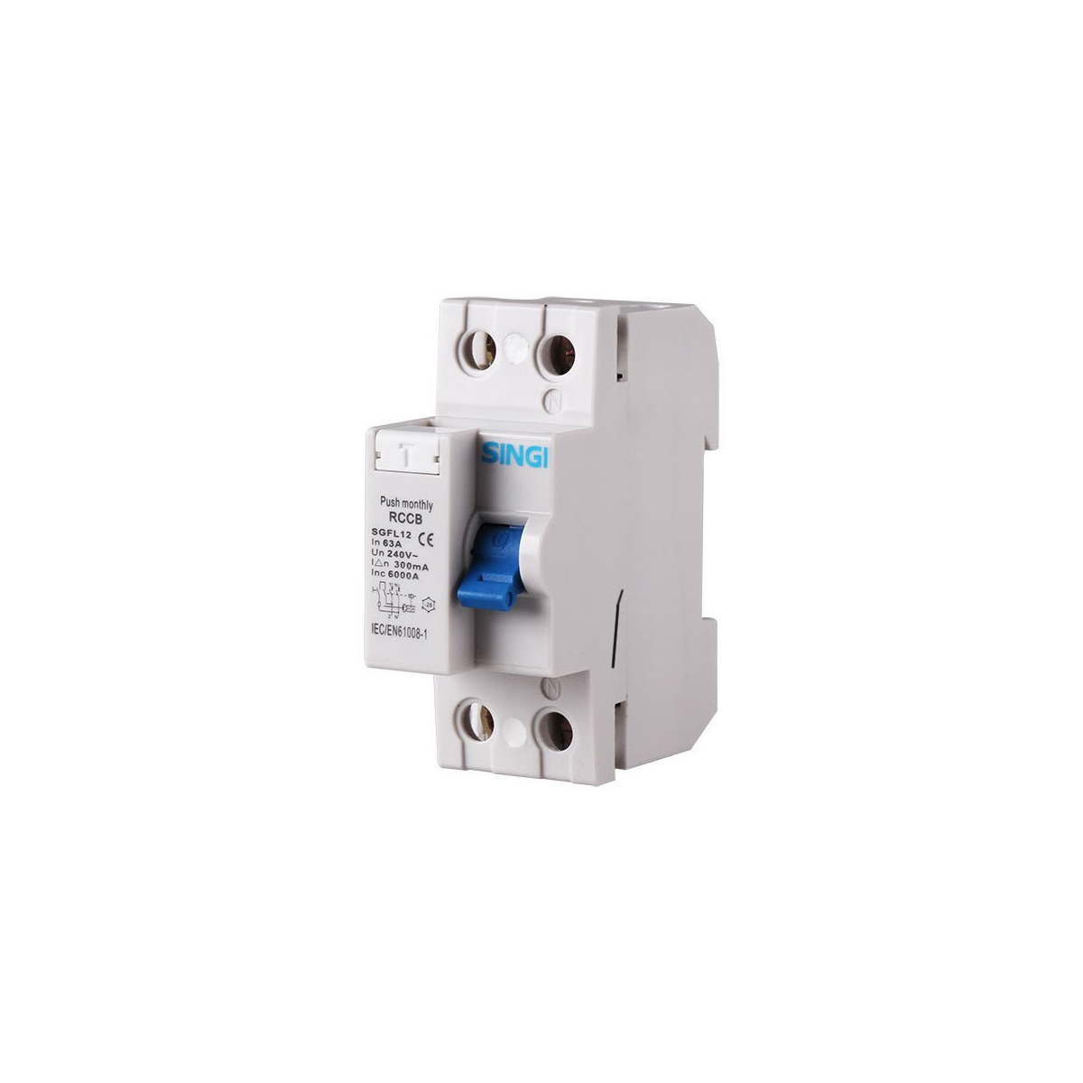 Interruptor diferencial 2P 300mA 6kA