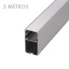 Perfil Colgante de Aluminio Rectangular 2 m para Tiras LED
