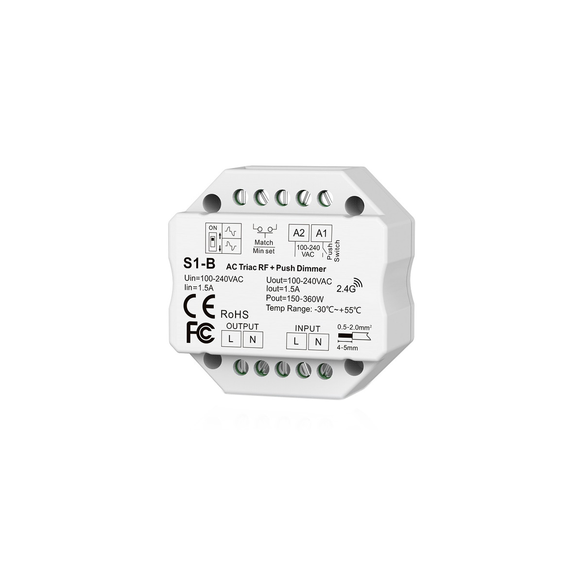LED Dimmer 220V PUSH+RF