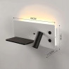 Luz de parede LED 7+3W com USB esquerda
