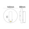 ALUMINIUM WALL LIGHT LED 3+8W USB