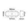 Applique murale en aluminium LED 6W IP65 couleur noire