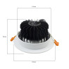 Led Downlight 12W moldura branca