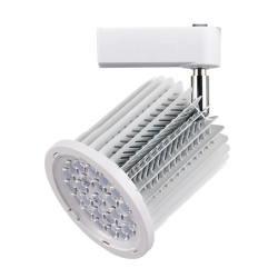 Foco carril blanco 24W orientable