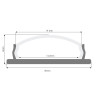 Bendable aluminium profile. 2m