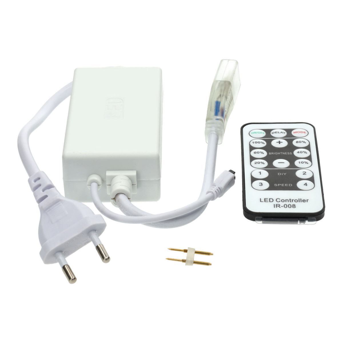 Controlador tira LED 220V con mando a distancia