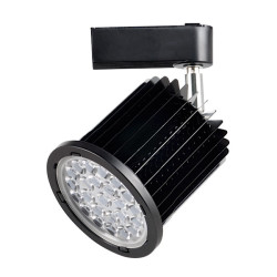 Foco carril negro 36W orientable