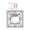 Curtain touch switch