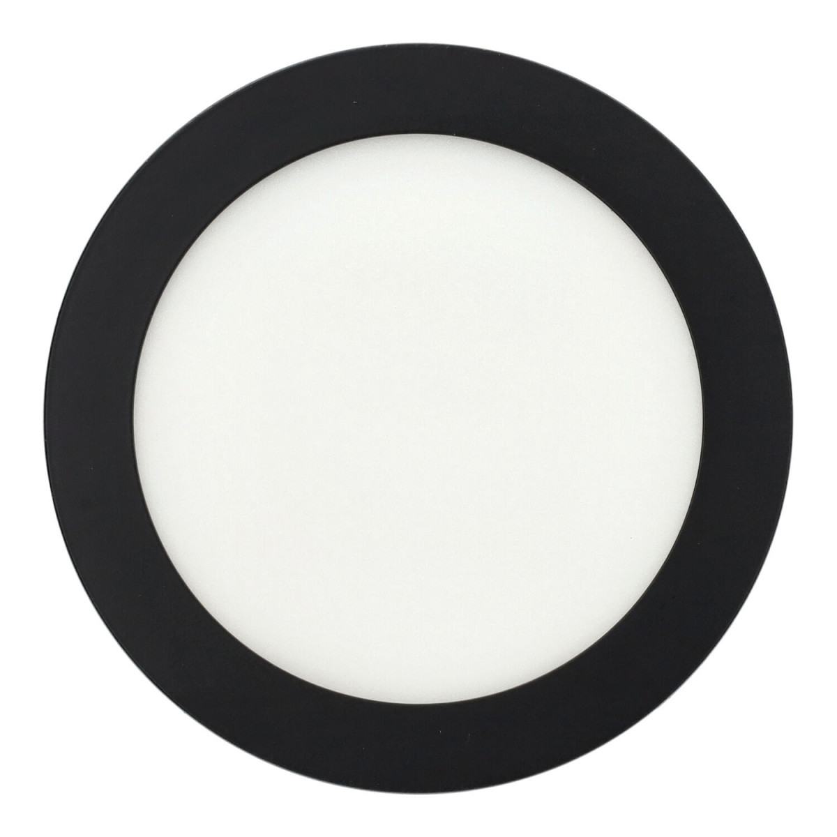 Downlight panel 12W redondo NEGRO
