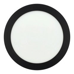 Downlight panel 18W redondo NEGRO