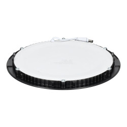Downlight panel 18W redondo NEGRO