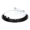 Painel de downlight 6W redondo PRETO