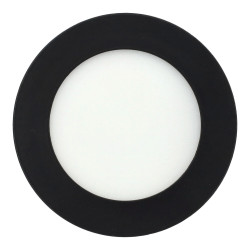 Downlight panel 6W redondo NEGRO